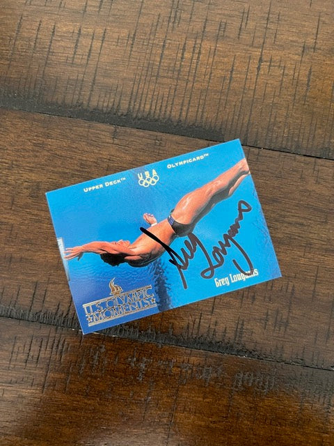 Autographed Trading Card, UD Olympic Moments