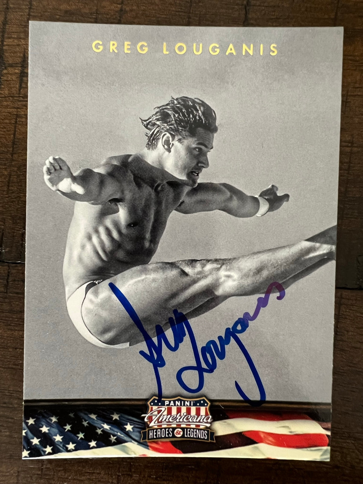 Autographed Trading Card, Panini Americana