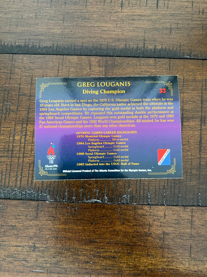 Autographed Trading Card, Centennial Olympic