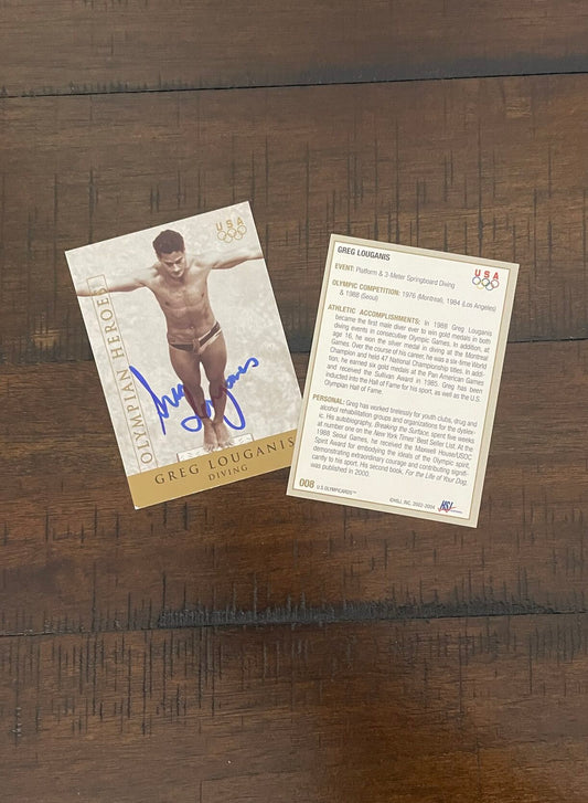 Autographed Trading Card, Olympian Heroes