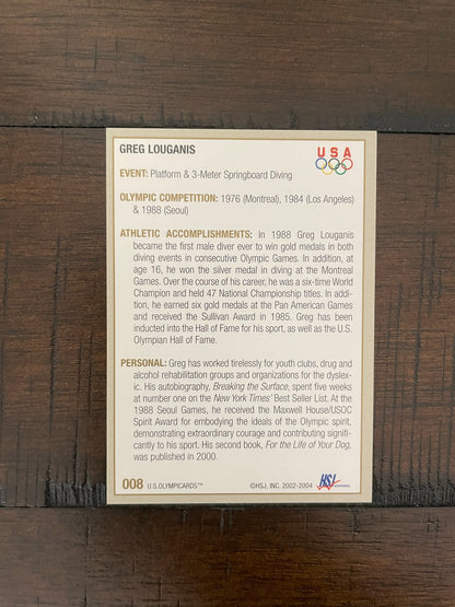 Autographed Trading Card, Olympian Heroes